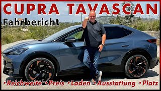 Cupra Tavascan VZ  Elektrisch Sportlich Teuer Aber auch gut Probefahrt Test Review Deutsch 2024 [upl. by Poll]