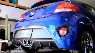 Hyundai Veloster Turbo Stock vs Hyundai Performance Exhaust [upl. by Jena]