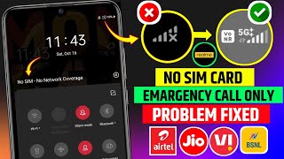 No Sim Card Problem Realme  Emargency Call Only Problem Realme  Fix Network Problem Realme Mobile [upl. by Yremogtnom]