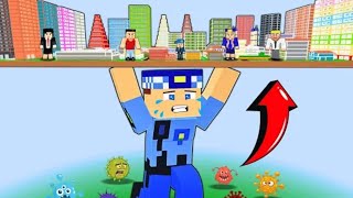 KEREM KOMİSER BİZİ KORUMAK İÇİN ŞEHRİ HAVAYA KALDIRDI 😱  Minecraft [upl. by Ametaf]