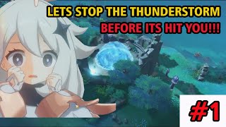 WORLD QUEST Orobashis Legacy Part 1 How to stop Thunderstorm at Musoujin Gorge  Genshin Impact [upl. by Airamanna]