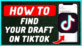 How To Find Draft On Tiktok  How To See My Draft On Tiktok 2024 [upl. by Adrianna]