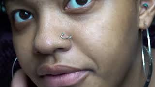 HOW TO PUT IN AND REMOVE A NOSE PIERCING NOSE SCREW [upl. by Amimej]