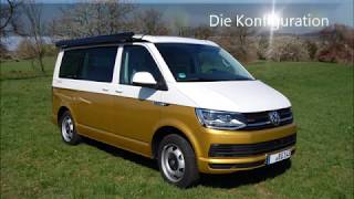 Konfiguration eines neuen VW Bulli T6 California Coast Modelljahr 2019 [upl. by Ytsanyd402]