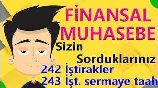 FİNANSAL MUHASEBE 242 İştirakler hs [upl. by Caraviello]