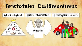 Aristoteles Eudämonismus Tugendethik Mesoteslehre Glückseligkeit [upl. by Duke969]