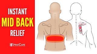 How to Relieve Middle Back Pain in SECONDS [upl. by Attiuqahs]