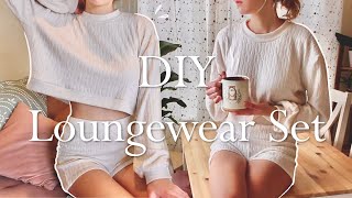 DIY Easy Loungewear Set  Super Cozy And Beginner Friendly [upl. by Alfy385]