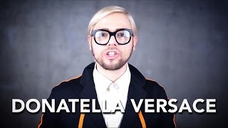 How to pronounce DONATELLA VERSACE [upl. by Nadean327]