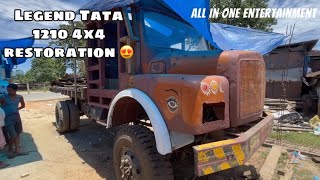 Legend Tata 1210 se 4x4 heavy duty truck restoration 😍 [upl. by Tekcirk]