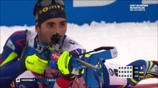 Martin Fourcade  Relais Mixte Oslo 2016 [upl. by Debo]