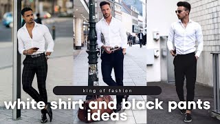 White Shirt And Black Pants Ideas [upl. by Anelaj]