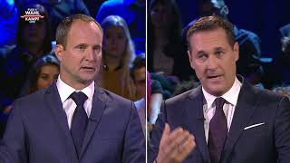 Das Duell NeosChef Strolz vs FPÖChef Strache [upl. by Iris]