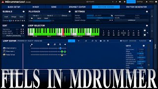 Drum fill editing in MDrummer [upl. by Akimrej]