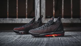 Nike LeBron 16 quotFresh Bredquot Review amp OnFeet [upl. by Armil]