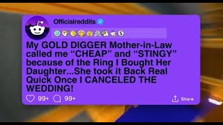 FULL STORYMy GOLD DIGGER MotherinLaw called me quotCHEAPquot and quotSTINGYquot because of the Rin I Bought [upl. by Annabel417]