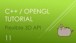 OpenGLC 3D Tutorial 11  OpenGL render settings and simple Input [upl. by Worra792]