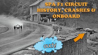 Spa F1 Circuit History Crashes and Onboard Old layout FULL LAP 1962 [upl. by Llerrad597]