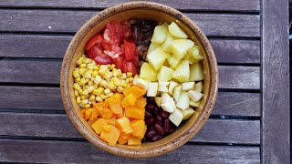 Le BUDDHA BOWL 🥣 Recette salée végétalienne en version HCLF avec sel et sucre [upl. by Ciapas]