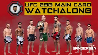 UFC 298  VOLKANOVSKI VS TOPURIA  LIVE MAIN CARD WATCHALONG LukeTannerMMA liverpoolchats [upl. by Leksehcey]