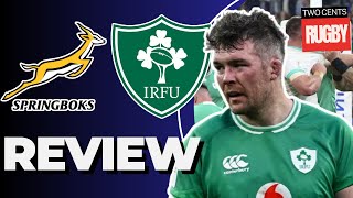 Springboks v Ireland Review  July Rugby Tests 2024 [upl. by Yesdnyl]