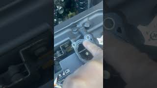 Buick encore thermostat housing replace [upl. by Anicart74]