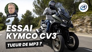 Scooter 3 roues Kymco CV3  Essai avec avis passager [upl. by Sucirdor]