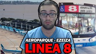 🚍 ASÍ SE VIAJA en la LÍNEA 8 de AEROPARQUE a EZEIZA 🚍 [upl. by Acirre950]