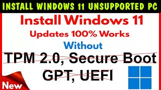 How To install windows 11 on unsupported Laptop  How to install Windows 11 on Unsupported PC [upl. by Doehne]