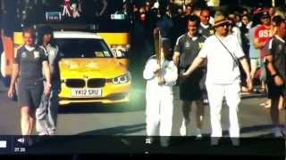 Betty Gray MBE  Olympic Torch Bearer 20120526mp4 [upl. by Ailiec]