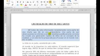 Curso a distancia de Word  Lección 4  Aplicar bordes y sombreados a los párrafos 6 de 11 [upl. by Ahtanamas]