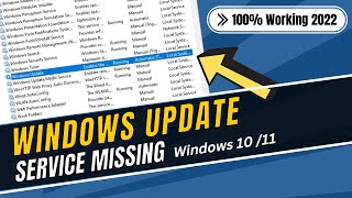 How to Fix Windows Update Service Missing from Windows 1011  2023 [upl. by Anelat]