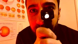 ASMR Eye Exam is Soft Spoken amp Unintelligible roleplay [upl. by Luhey]