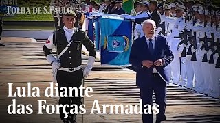 Lula passa em revista tropas durante cerimônia de posse [upl. by Cho81]