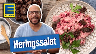 Heringssalat Rezept  Heringssalat mit Roter Beete selber machen [upl. by Udella]