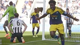 Newcastle United v Swansea City 12 All Goals amp Highlights 19042014 [upl. by Olia]