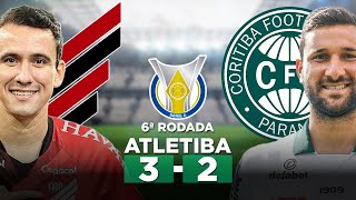 ATHLETICO 3 x 2 CORITIBA ATLETIBA Brasileirão Série A 2023 6ª Rodada  Narração [upl. by Avid]