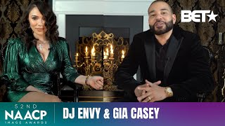 DJ Envy amp Gia Casey React To Their Fav Moments From The 2020 NAACP Image Awards  NAACP Image Awards [upl. by Rratsal]