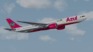 P3Dv4 Airbus A330900NEO Azul Pink  Campinas VCP  Lisbon LIS [upl. by Erek101]