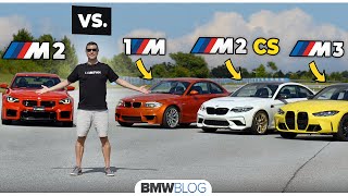 We Drove The New BMW M2 vs M2 CS vs M3 vs 1M [upl. by Kasper]