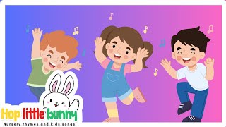 If you are happy and you know itnursery rhymesKids songsHop little bunny [upl. by Narmi]