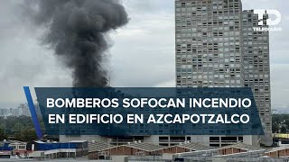 Se registra incendio en edificio de colonia Del Gas Azcapotzalco hay varios intoxicados [upl. by Rape]