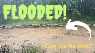 DIY French Drain Install  HOW TO FIX YOUR FLOODED YARD [upl. by Bonnee511]