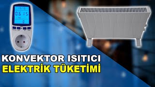 Konvektör ısıtıcı ne kadar Elektrik yakar [upl. by Neve]