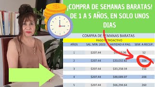 Compra de semanas baratas de 1 hasta 5 años en solo unos días [upl. by Ettener]