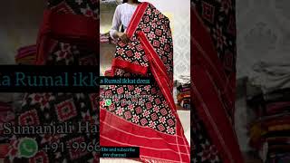 Ikat Telia Rumal dresses ikkat dress ikkatfabric handloomsarees pochampally ikkatsareesonline [upl. by Lux684]