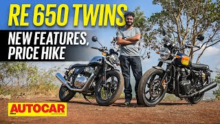 2023 Royal Enfield Interceptor Continental GT 650 review  Whats new  First Ride  Autocar India [upl. by Ecylahs]