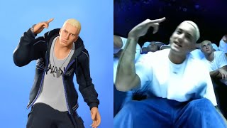 Celebrities Doing Fortnite Dances Eminem Drake Travis Scott [upl. by Iznekcam]