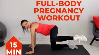 15 Minute Pregnancy Workout 1st Trimester 2nd Trimester 3rd Trimester [upl. by Sidwell725]