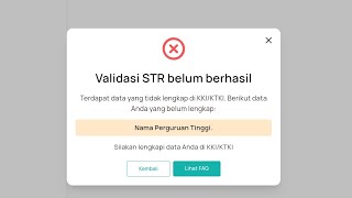 Cara Mengatasi Pengajuan STR Seumur Hidup Data Tidak Lengkap [upl. by Jacquelynn]